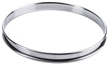 Stainless steel flat cake base ring 8 cm