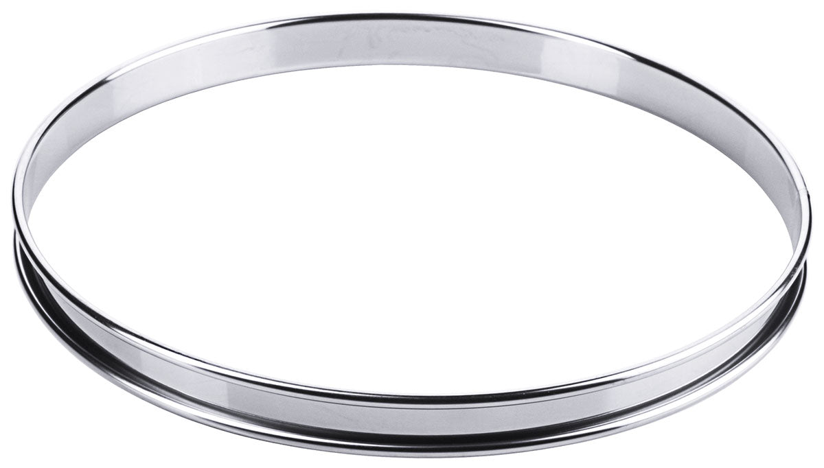 Stainless steel flat cake base ring 8 cm