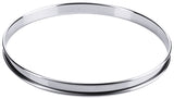 Stainless steel flat cake base ring 8 cm