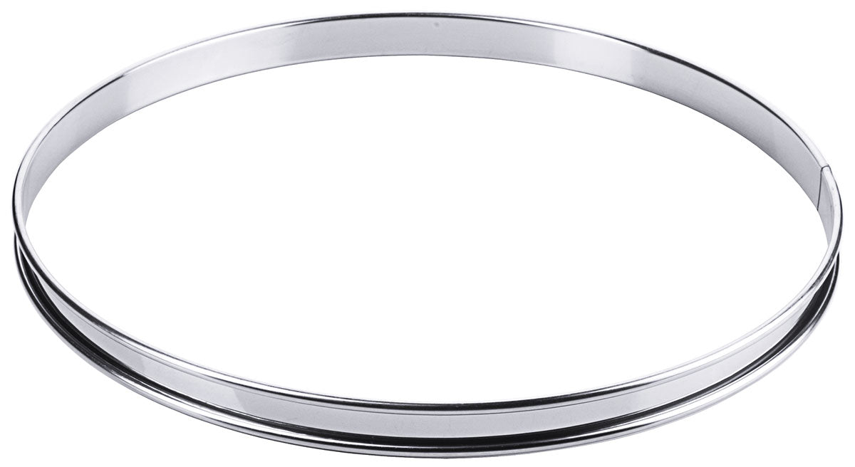 Stainless steel flat cake base ring 8 cm