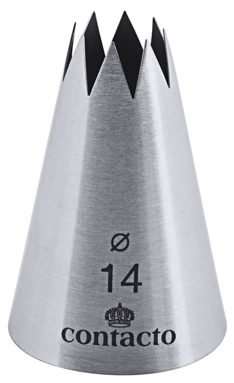 Edelstahl Sterntülle 14 mm Contacto - CPGASTRO