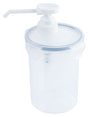 Dispenser 0,44-2 Liter rund mit Pumpenaufsatz Contacto - CPGASTRO