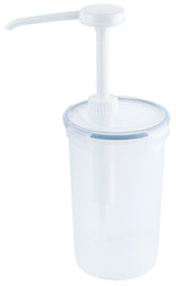 Dispenser 0,44-2 Liter rund mit Pumpenaufsatz Contacto - CPGASTRO