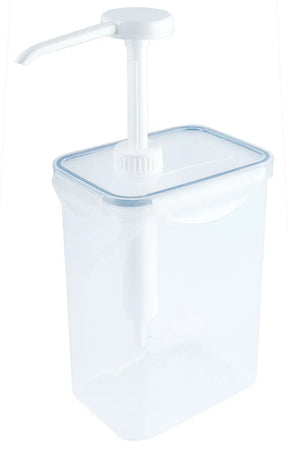 Dispenser 1,5-3,9 Liter eckig mit Pumpaufsatz lebensmittelgeeignet - CPGASTRO