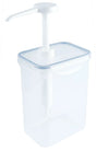 Dispenser 1,5-3,9 Liter eckig mit Pumpaufsatz lebensmittelgeeignet - CPGASTRO