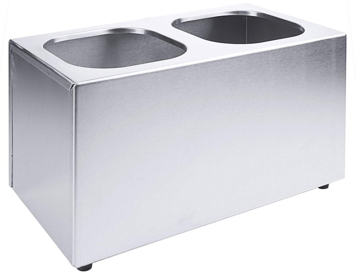 Edelstahl Saucendispenser mit Pumpe 1-2 Behälter / Leer Gestell Contacto - CPGASTRO