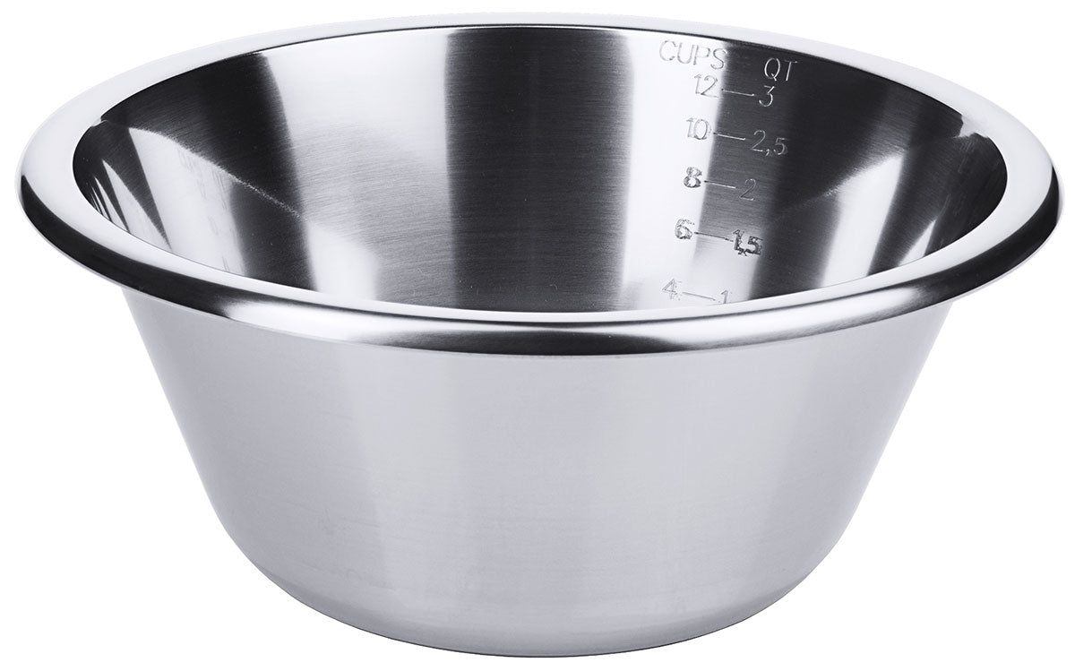 Edelstahl Küchenschüssel graduiert ( Messskala) 1,5-8 Liter