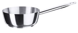 Edelstahl Sauteuse Ø 16-24 cm mit gerade auslaufendem Rand mit Rohrgriff