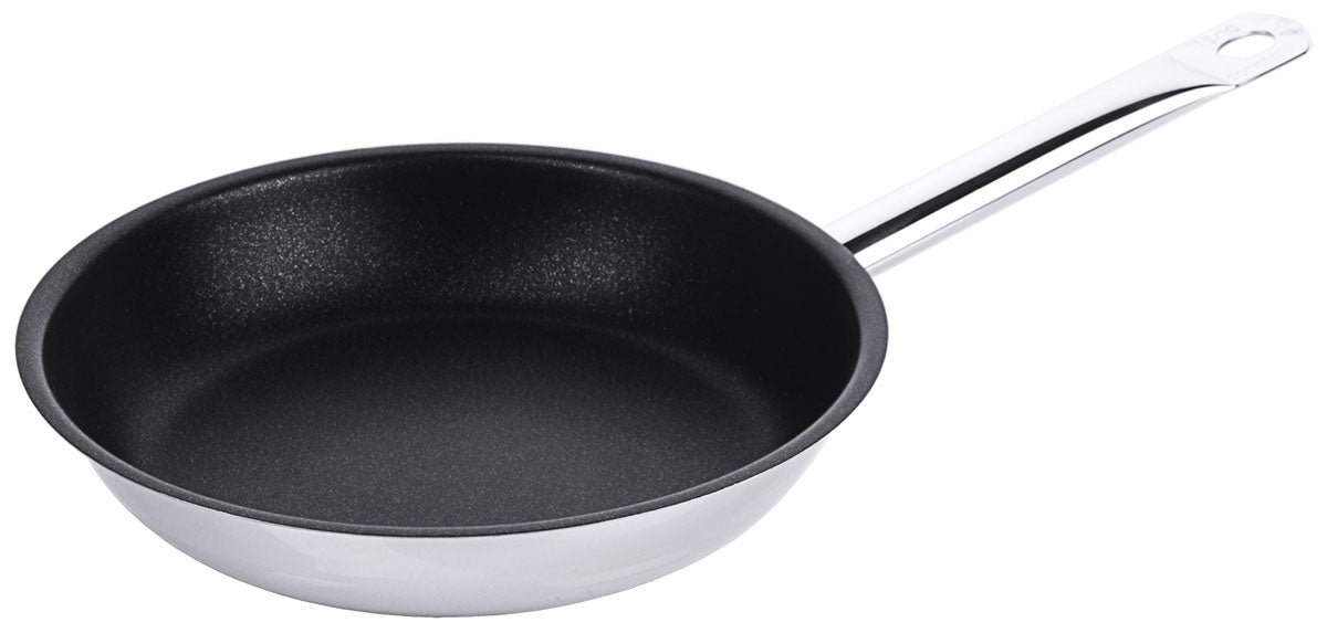 Edelstahl Antihaft-Bratpfanne mit PTFE-Beschichtung & Rohrgriff 20-32 cm Contacto - CPGASTRO
