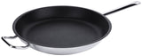 Edelstahl Antihaft-Bratpfanne mit PTFE-Beschichtung & Rohrgriff Gegengriff Ø 36-40 cm Contacto - CPGASTRO
