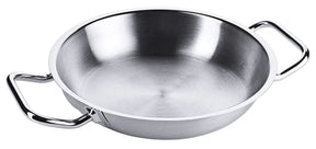 Edelstahl Bratpfanne mit zwei seitlichen Kaltgriffen & Schüttrand Ø 20-80cm - CPGASTRO