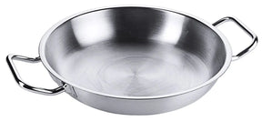 Edelstahl Bratpfanne mit zwei seitlichen Kaltgriffen & Schüttrand Ø 20-80cm - CPGASTRO