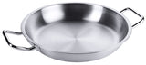 Edelstahl Bratpfanne mit zwei seitlichen Kaltgriffen & Schüttrand Ø 20-80cm Contacto - CPGASTRO