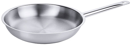 Edelstahl Bratpfanne mit Rohrgriff und Schüttrand 20-32cm Contacto - CPGASTRO