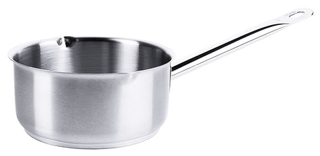 Edelstahl Stielkasserolle mit Rohrgriff & Ausguss 16-20 cm Contacto - CPGASTRO