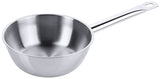 Edelstahl Sauteuse Ø 16-24 cm mit breitem Schüttrand mit Rohrgriff