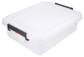 Transportbehälter 30 bis 60 Liter weiß lebensmittelgeeignet mit Klemmbügel-Deckel - CPGASTRO