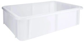 U-Rand Lebensmittelecht Stapelkasten weiß 30-60 Liter 600x400 cm - CPGASTRO