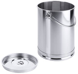 Edelstahl Eimer zylindrisch 2 bis 10 Liter mit Deckel mit oder ohne Bodenreifen Contacto - CPGASTRO
