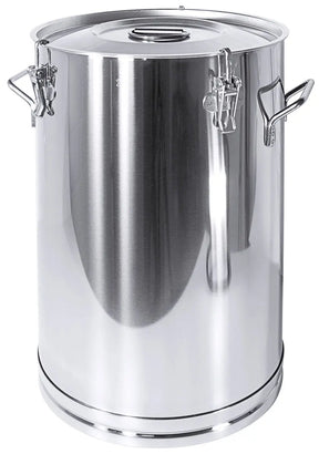 Edelstahl Universalbehälter 3008 mit Deckel 20-150 Liter mit drei Spannverschlüssen - CPGASTRO