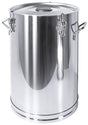 Edelstahl Universalbehälter 3008 mit Deckel 20-150 Liter mit drei Spannverschlüssen - CPGASTRO