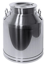 Edelstahl Transportkanne 25 bis 50 Liter mit Bodenring & Deckel - CPGASTRO