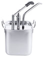 Edelstahl Dispenser rechteckig 3-5 Liter mit Behälter Contacto - CPGASTRO