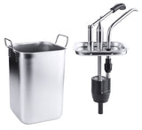 Edelstahl Dispenser rechteckig 3-5 Liter mit Behälter Contacto - CPGASTRO