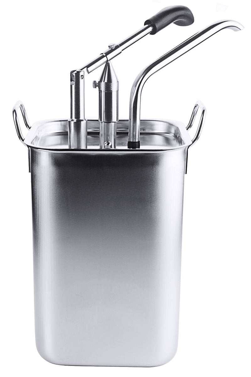 Edelstahl Dispenser rechteckig 3-5 Liter mit Behälter Contacto - CPGASTRO