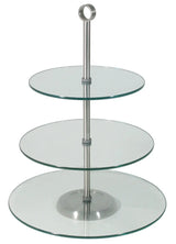 Glas-Etagere 2 oder 3-stufig mit flache gehärtete Glasscheiben - CPGASTRO