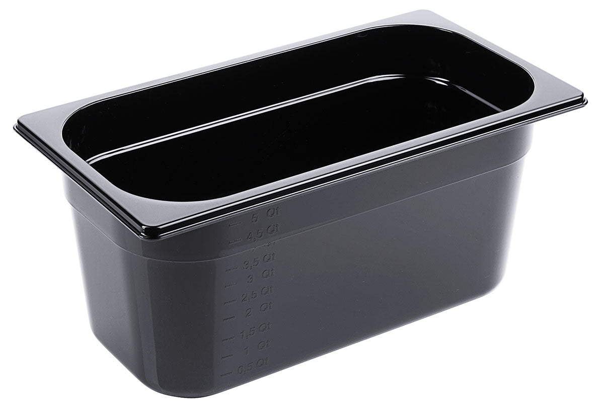 GN-Behälter aus Polycarbonat schwarz Tiefe 65-150mm Contacto - CPGASTRO