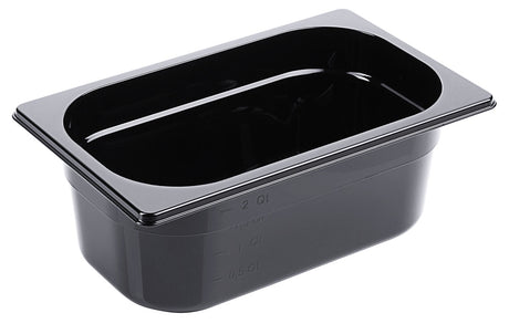 GN-Behälter aus Polycarbonat schwarz Tiefe 65-150mm Contacto - CPGASTRO