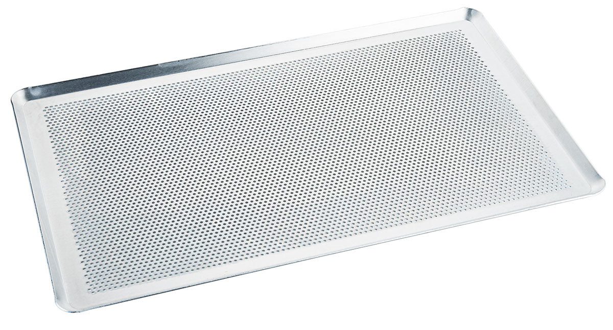 Backblech perforiert GN 1/1 mit schräg zulaufendem Rand Contacto - CPGASTRO