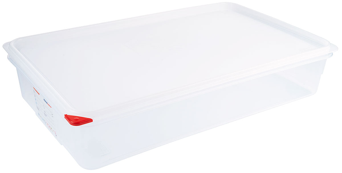 GN Lebensmittelbehälter 65-200 mm Tiefe mit HACCP Farbclip Deckel Contacto - CPGASTRO