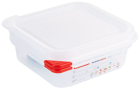 GN Lebensmittelbehälter 65-200 mm Tiefe mit HACCP Farbclip Deckel Contacto - CPGASTRO