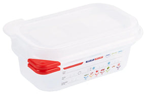 GN Lebensmittelbehälter 65-200 mm Tiefe mit HACCP Farbclip Deckel - CPGASTRO