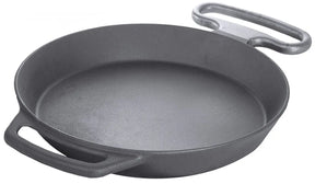 Eisenguss-Riesenpfanne Ø 80 cm mit 1 abnehmbaren Griff 1 großen angegossenen Doppelgriff - CPGASTRO