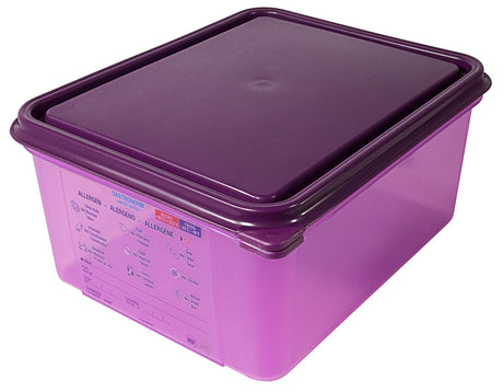 GN-Behälter Tiefe 150mm lila aus Polypropylen mit Deckel Contacto - CPGASTRO