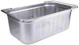 GN-Behälter 1/1 mit Bügelgriffen perforiert Tiefe 65-200 mm
