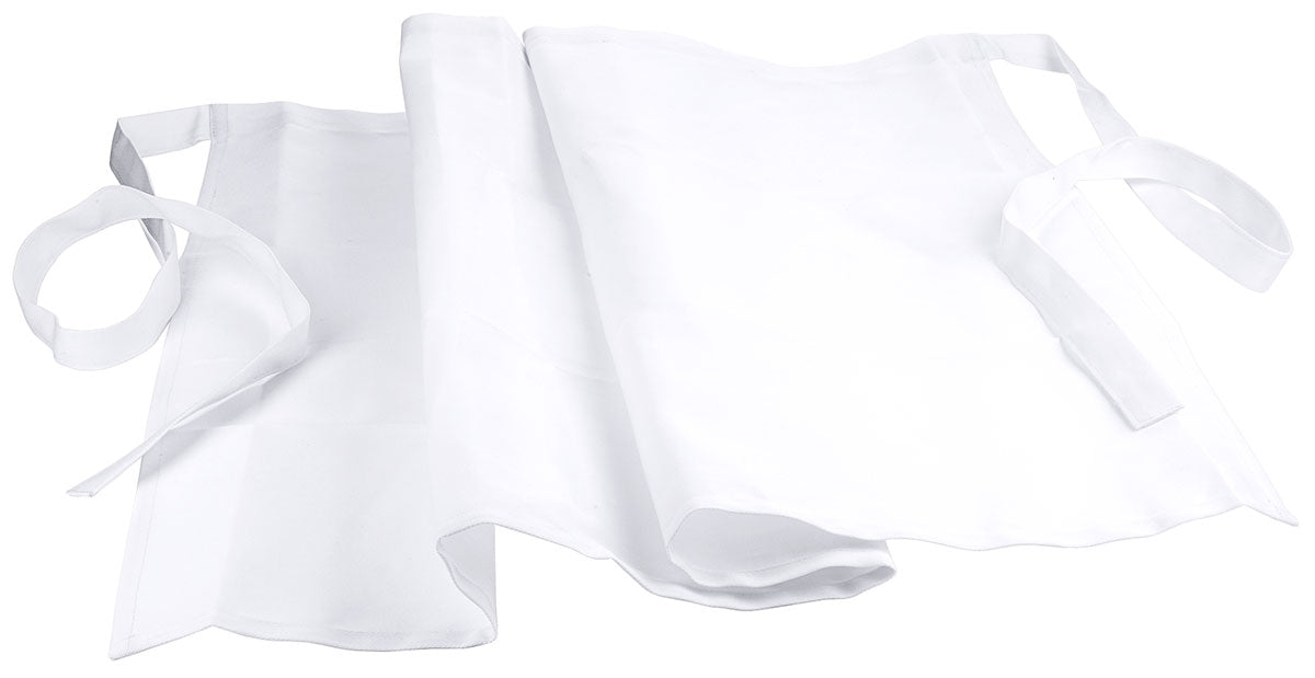 Bistro-Schürze / Vorbinder 50-80 cm Länge 3 Farben