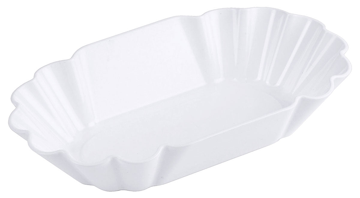 Mehrweggeschirr Pommes frites-Schale 14 cm weiß