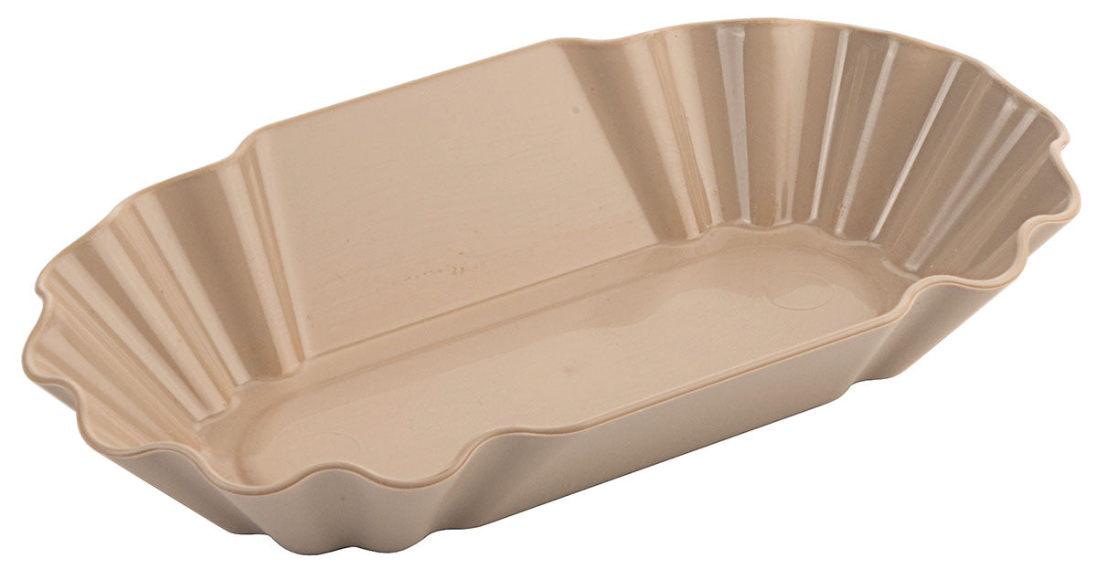 Mehrweggeschirr Pommes frites-Schale 14 cm naturbraun/