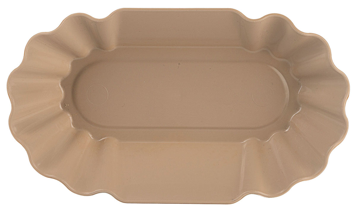 Mehrweggeschirr Pommes frites-Schale 19,5 cm naturbraun