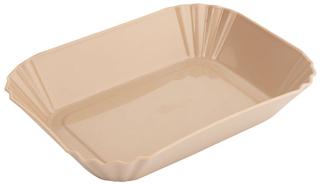 Mehrweggeschirr Currywurstschale 19 x 13,5cm naturbraun Contacto - CPGASTRO