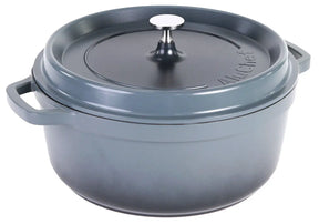 Aluminiumguss Cocotte Schmorkochtopf rund 28 cm grau - CPGASTRO