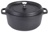 Aluminiumguss Cocotte  Schmorkochtopf rund 28 cm schwarz AluChef - CPGASTRO