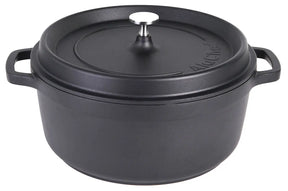Aluminiumguss Cocotte  Schmorkochtopf rund 28 cm schwarz - CPGASTRO