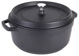 Aluminiumguss Cocotte  Schmorkochtopf rund 28 cm schwarz AluChef - CPGASTRO