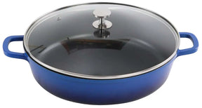 Aluminium Bräter rund 32 cm blau - CPGASTRO