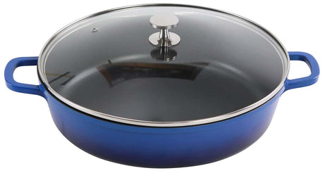 Aluminium Bräter rund 32 cm blau AluChef - CPGASTRO